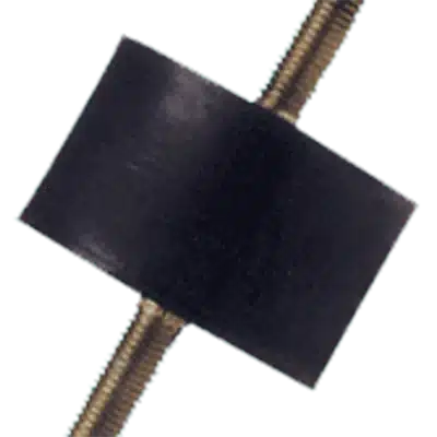 Un antivibrante standard in gomma nera